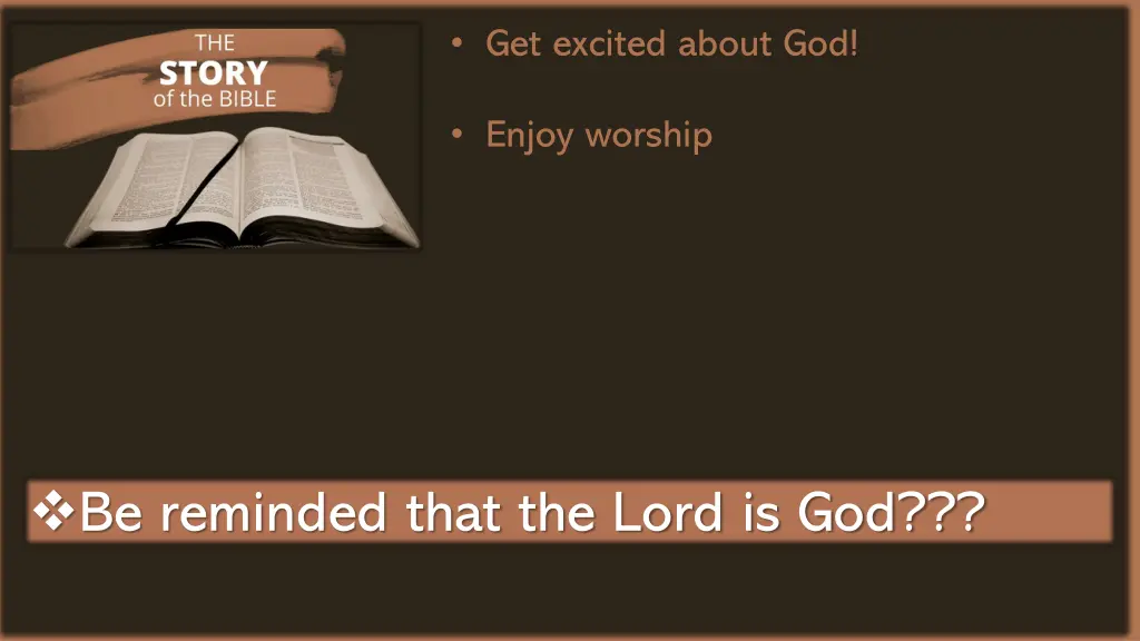 get excited about god 2