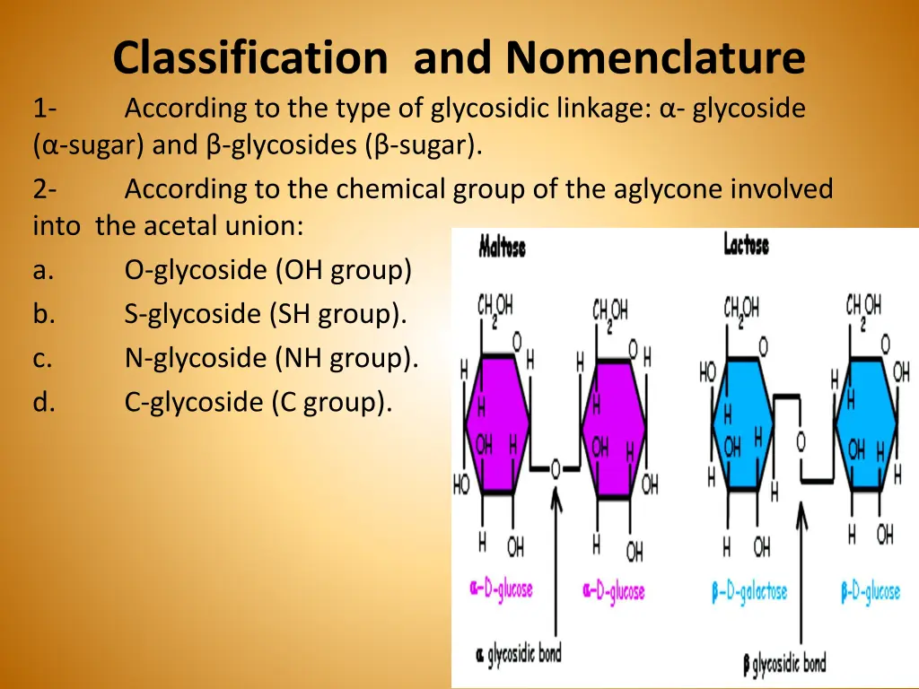 classification and nomenclature according