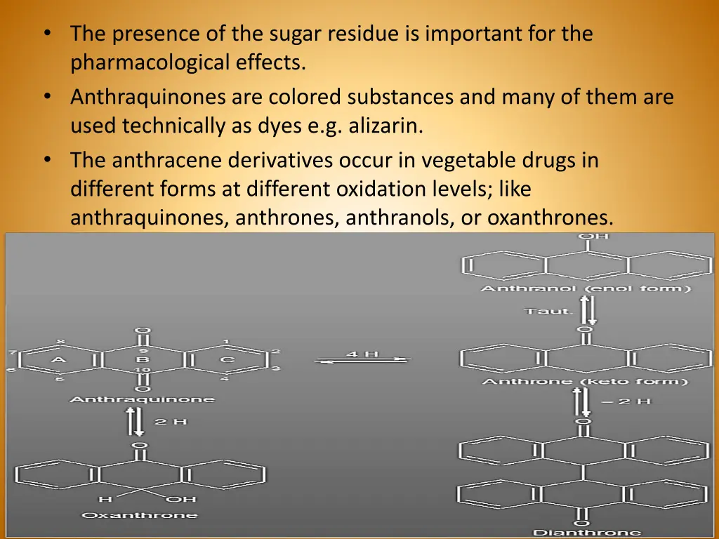 the presence of the sugar residue is important