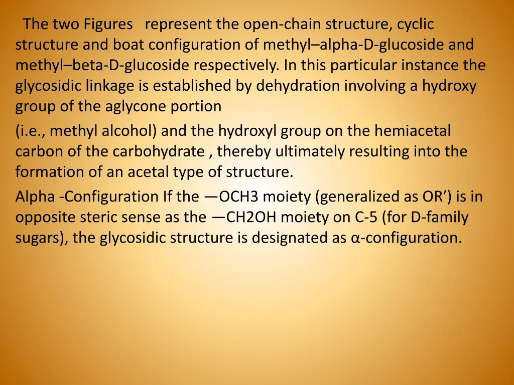 the two figures represent the open chain