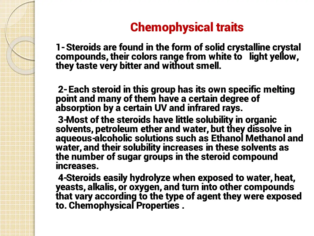 chemophysical traits