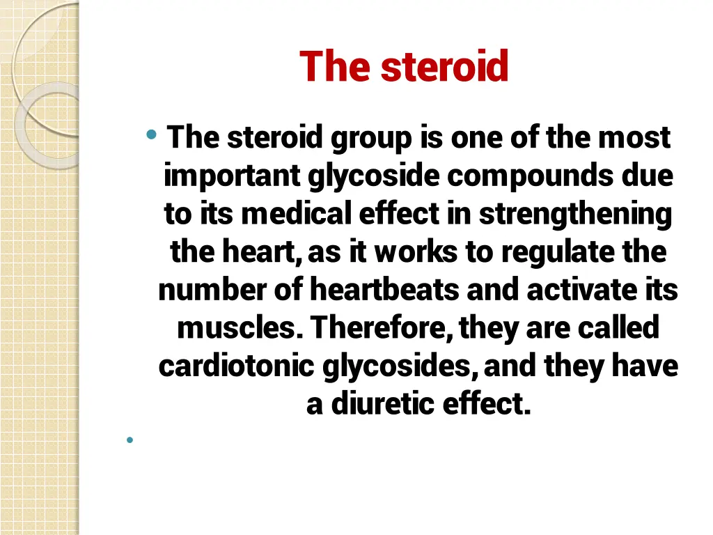 the steroid