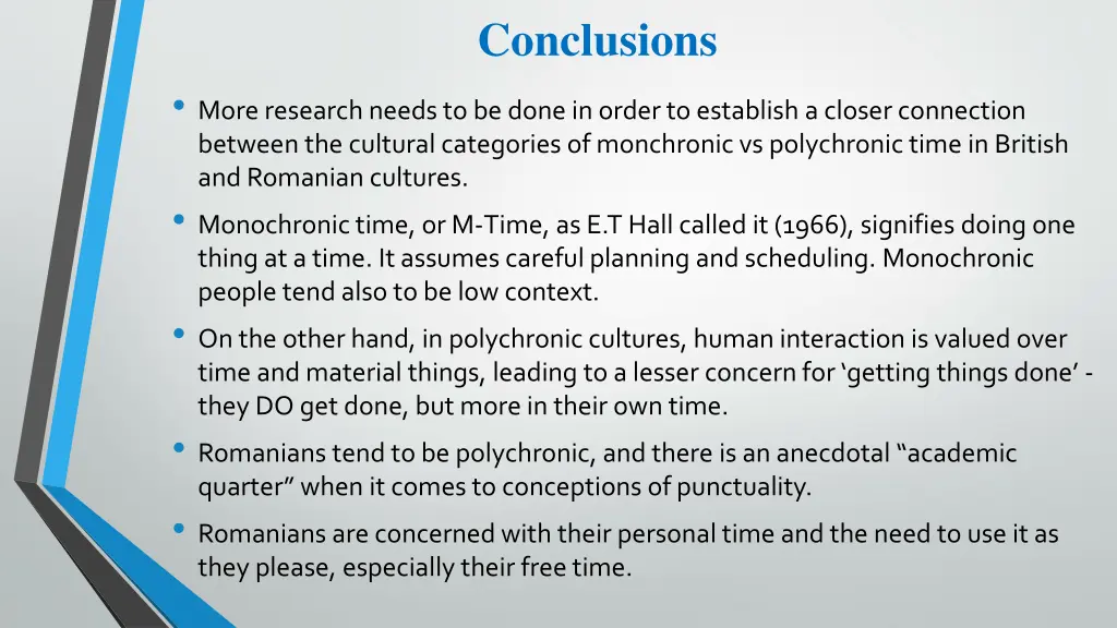 conclusions 1