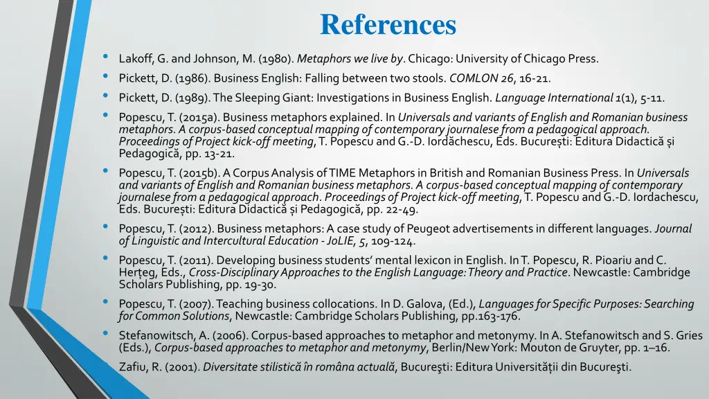 references 1