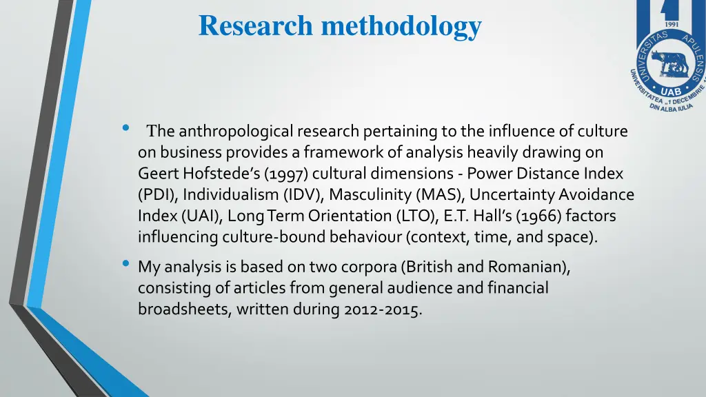 research methodology