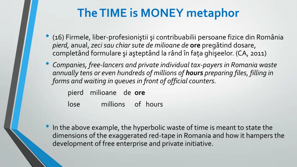 the time is money metaphor 9