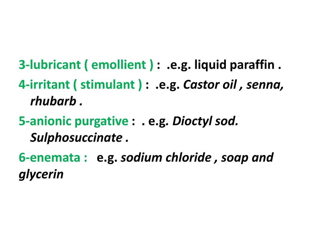 3 lubricant emollient e g liquid paraffin