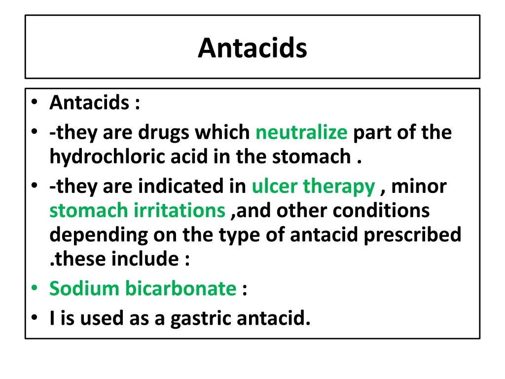 antacids