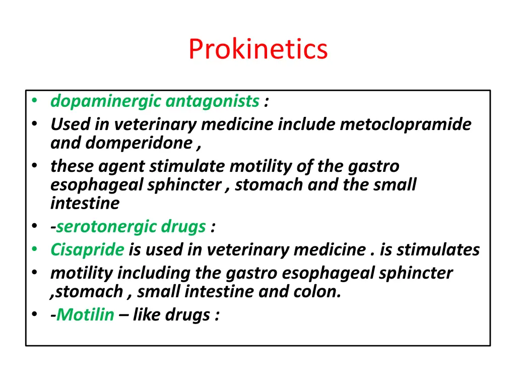 prokinetics 1