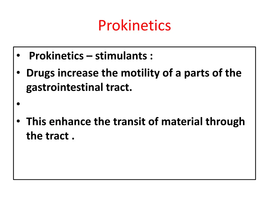 prokinetics