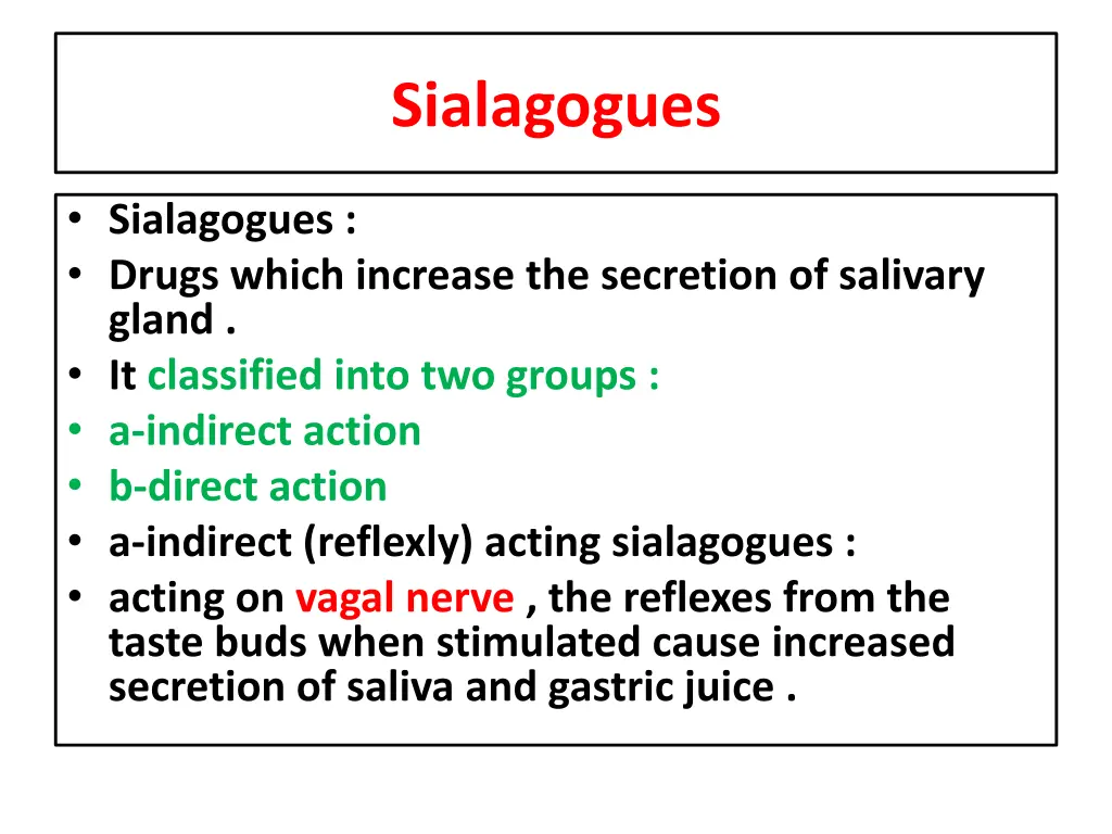 sialagogues