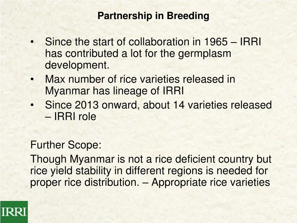 partnership in breeding