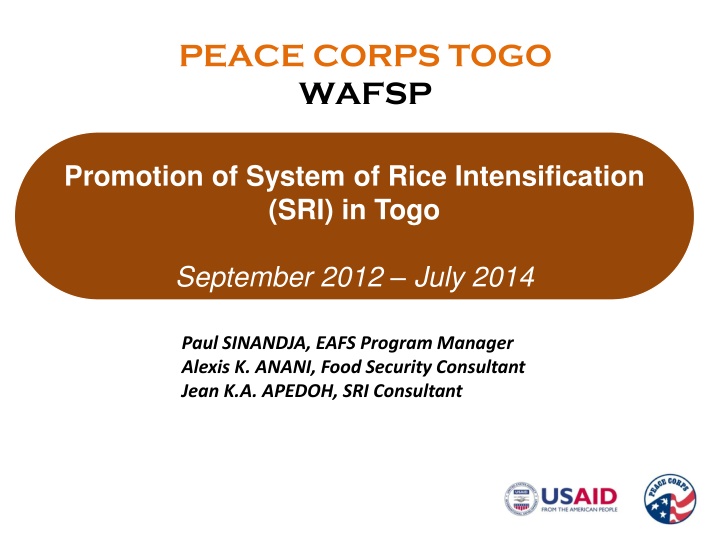 peace corps togo wafsp