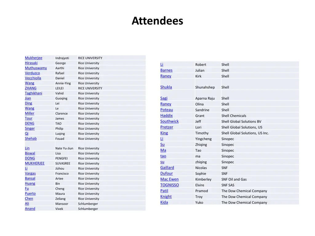 attendees 1