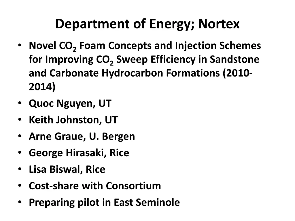 department of energy nortex