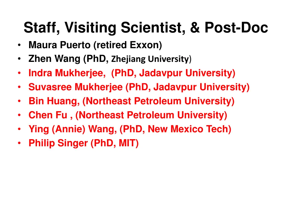 staff visiting scientist post doc maura puerto