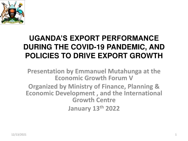 uganda s export performance during the covid