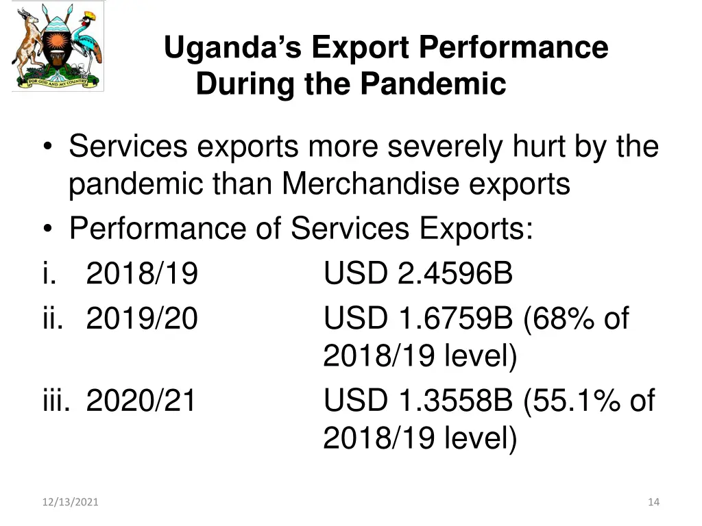 uganda s export performance during the pandemic 3