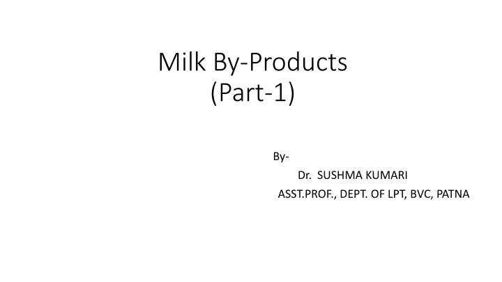 milk by products part 1