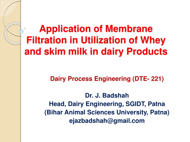 application of membrane filtration in utilization