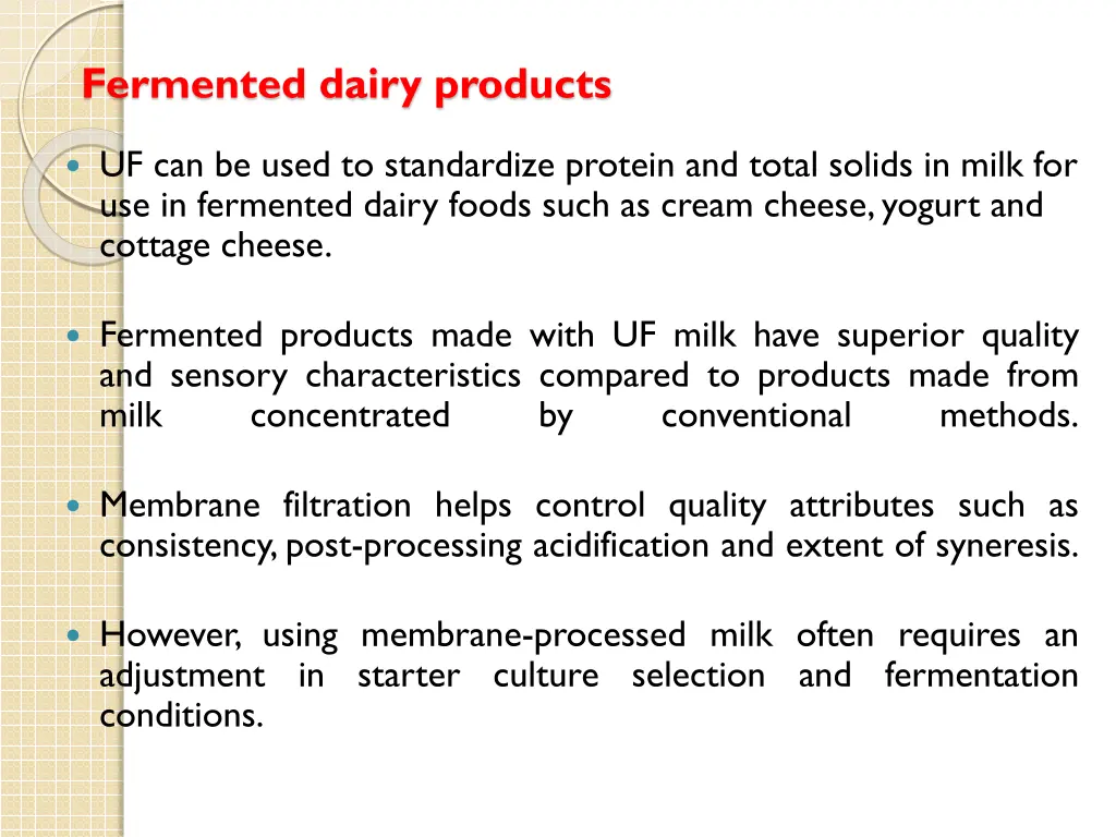 fermented dairy products