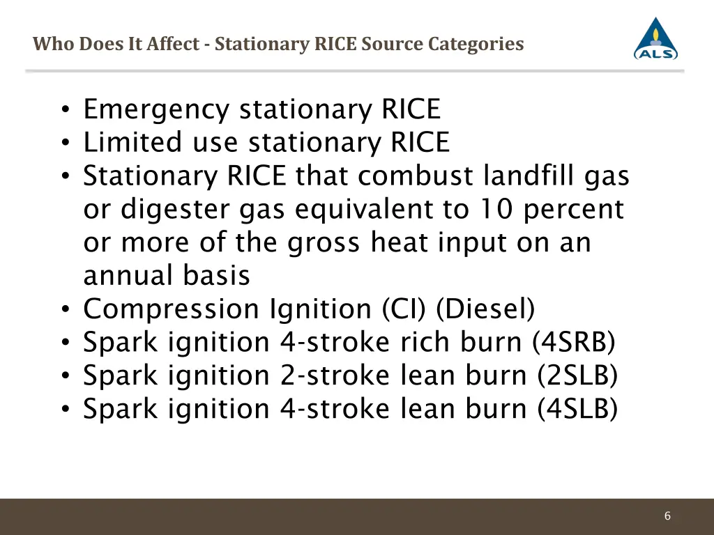 who does it affect stationary rice source