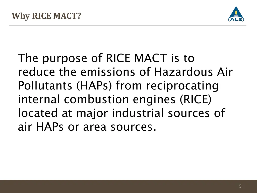 why rice mact