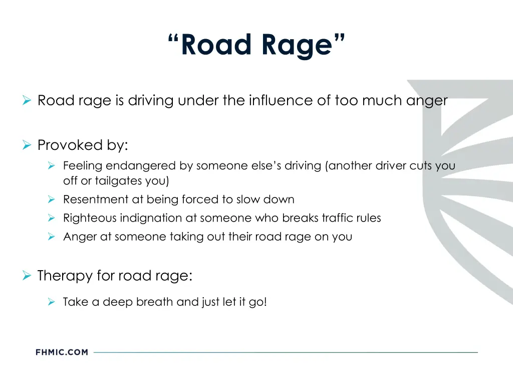 road rage