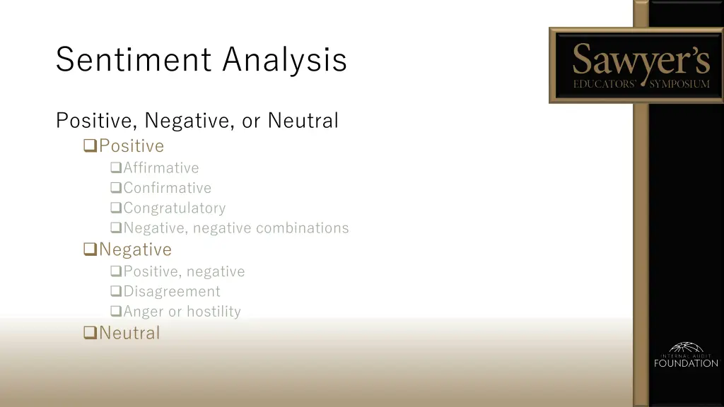 sentiment analysis