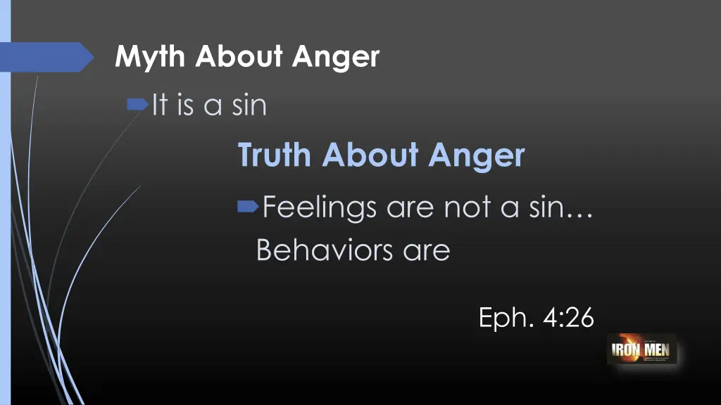 myth about anger it is a sin truth about anger