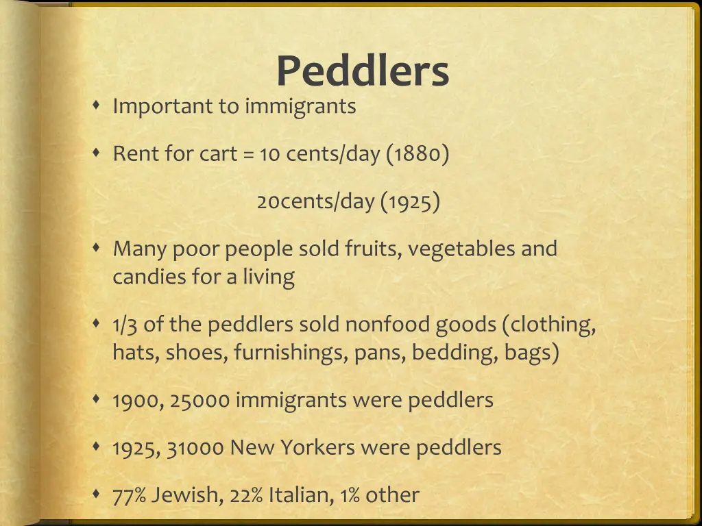 peddlers