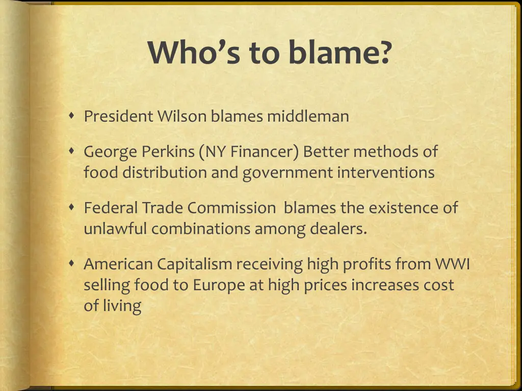 who s to blame