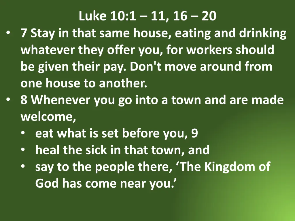 luke 10 1 11 16 20 2