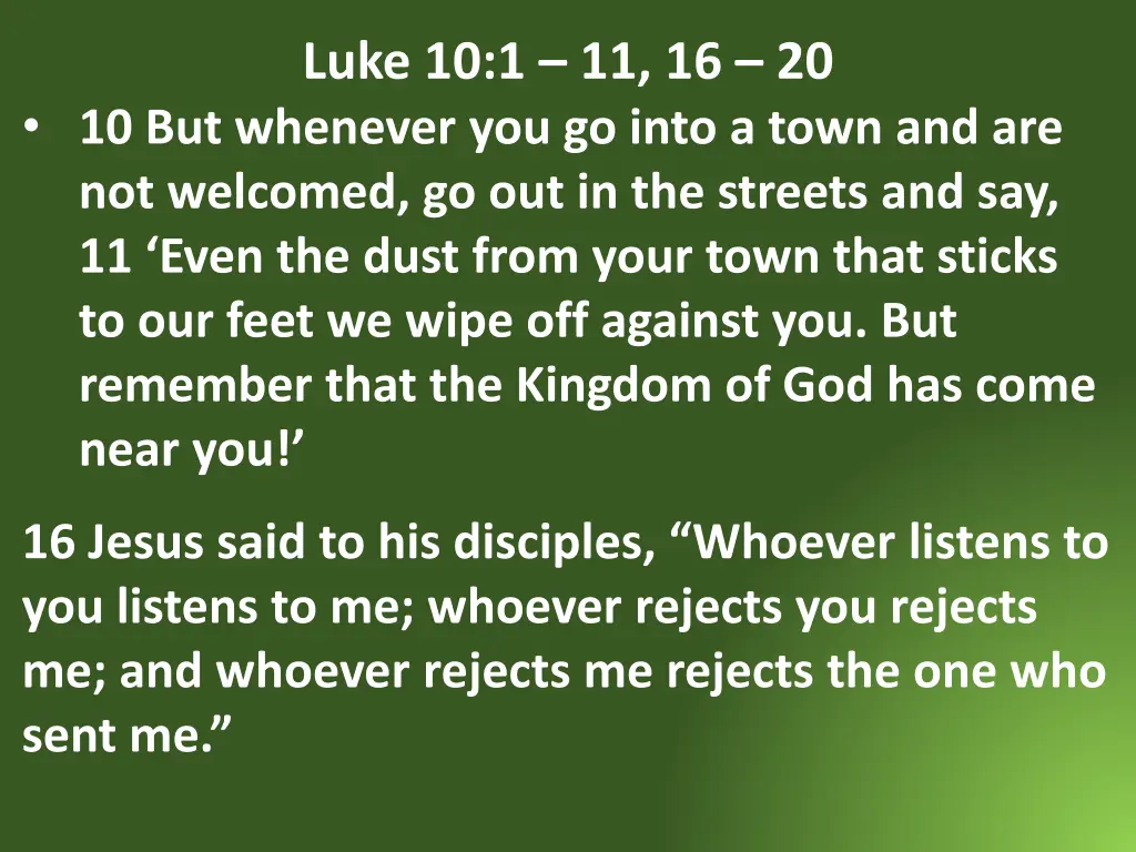 luke 10 1 11 16 20 3