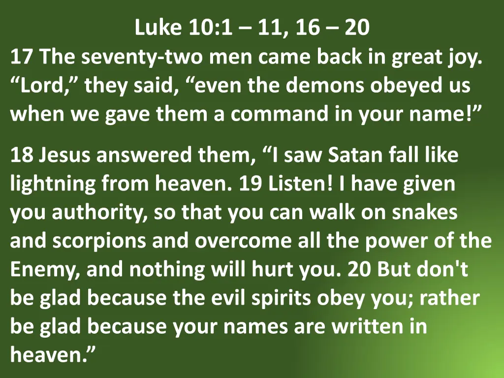 luke 10 1 11 16 20 4