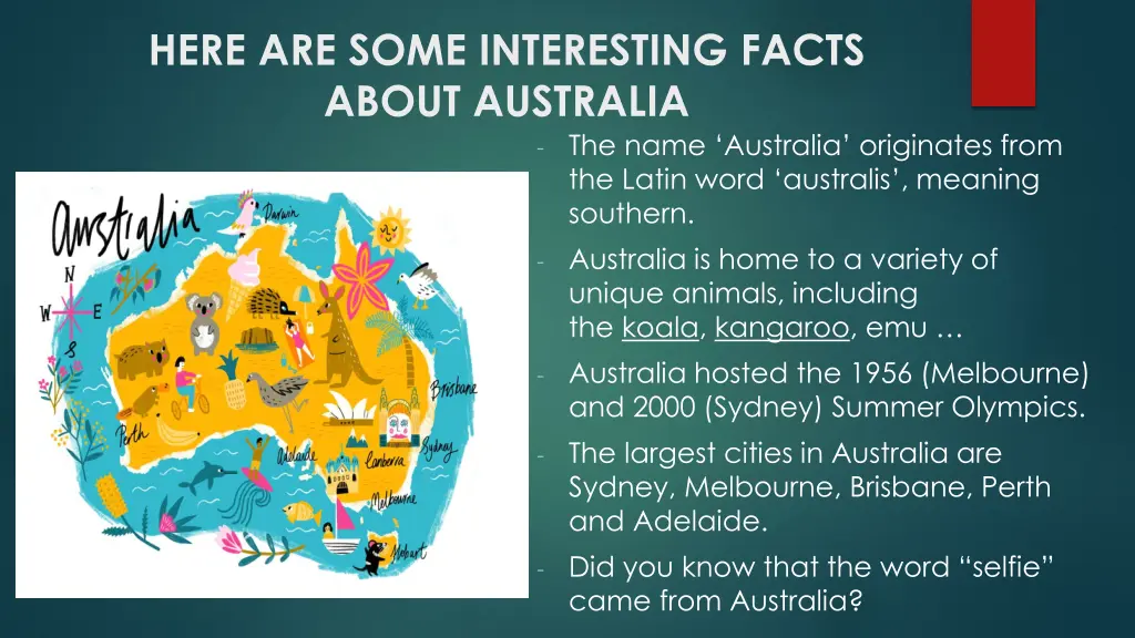 here are some interesting facts about australia