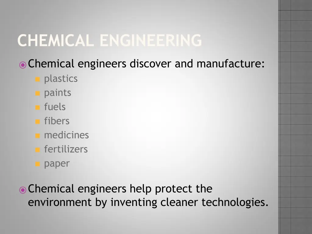 chemical engineering