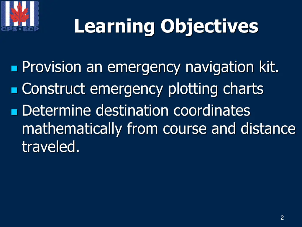 learning objectives