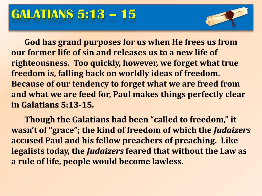 galatians 5 13 15 3