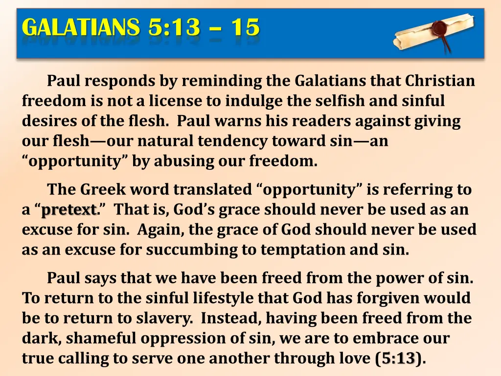 galatians 5 13 15 4