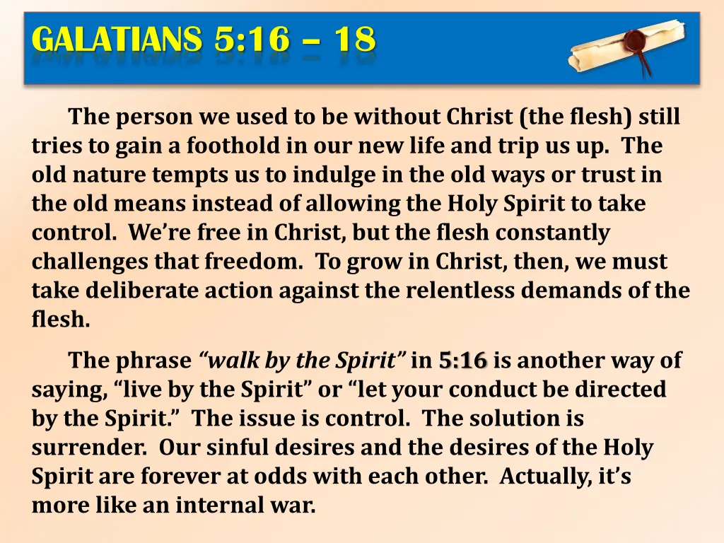 galatians 5 16 18 2