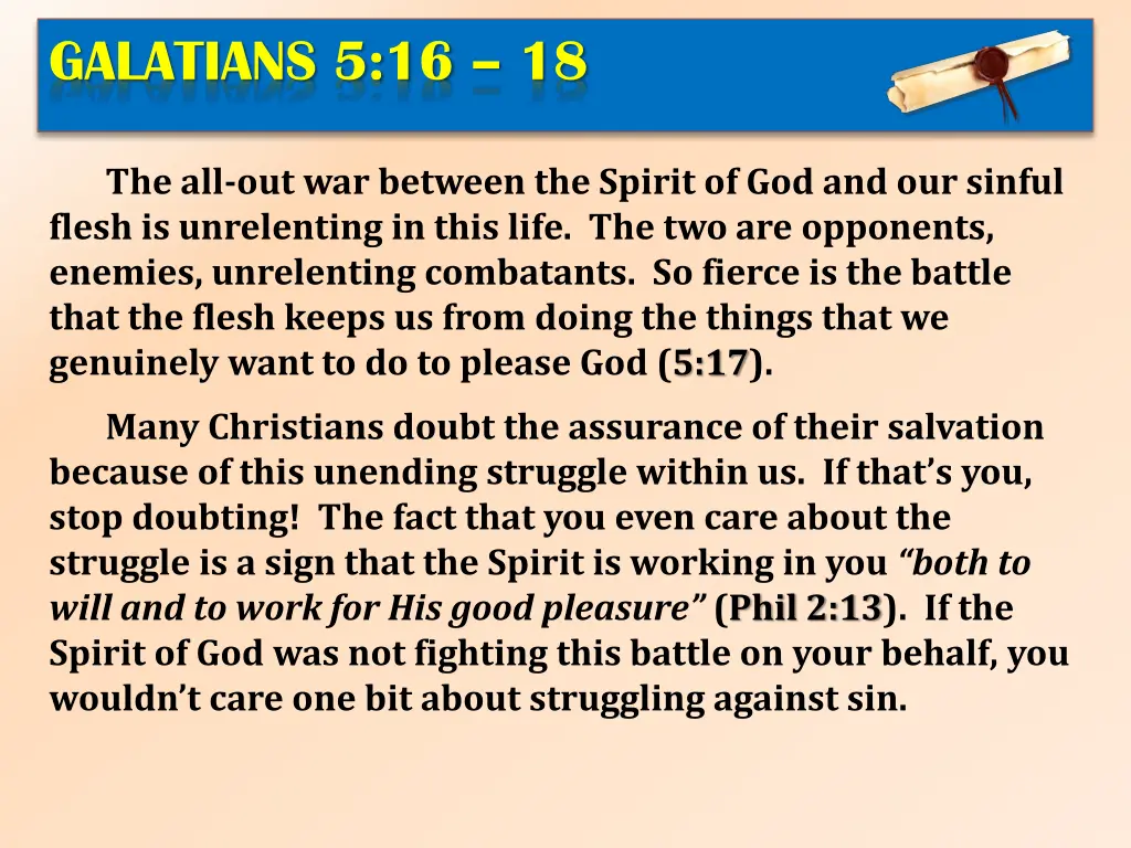 galatians 5 16 18 4