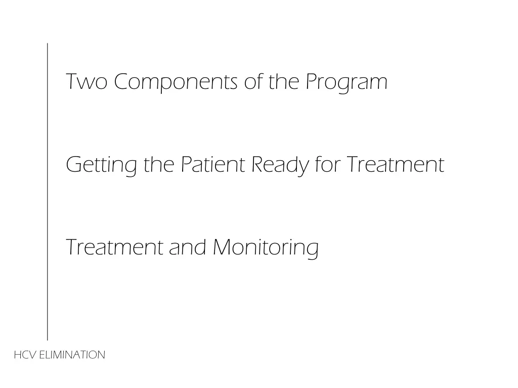 two components of the program