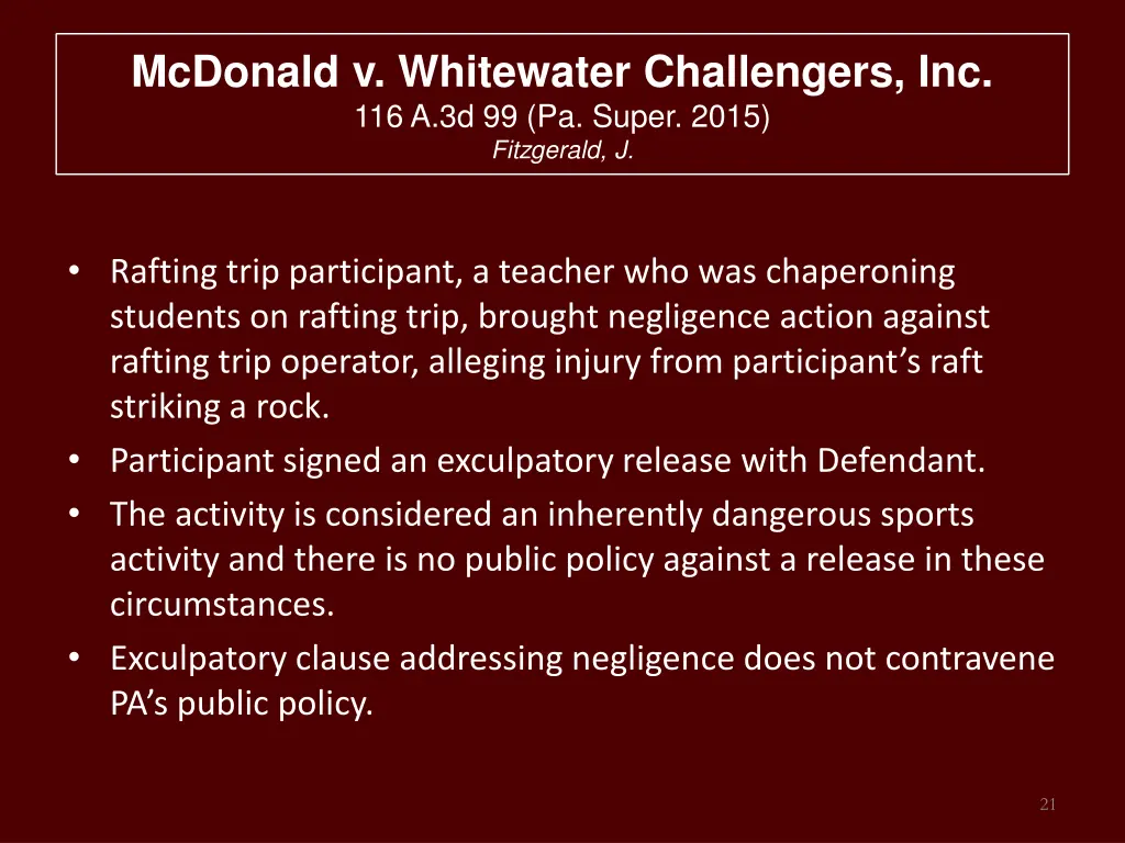 mcdonald v whitewater challengers