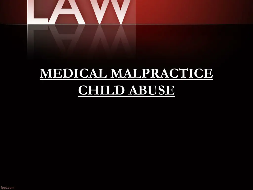 medical malpractice child abuse