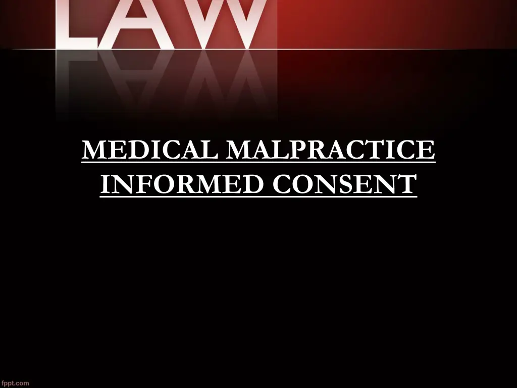 medical malpractice informed consent