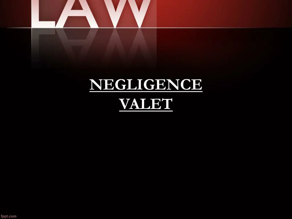 negligence valet