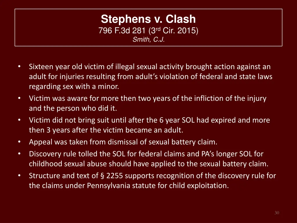 stephens v clash 796 f 3d 281 3 rd cir 2015 smith