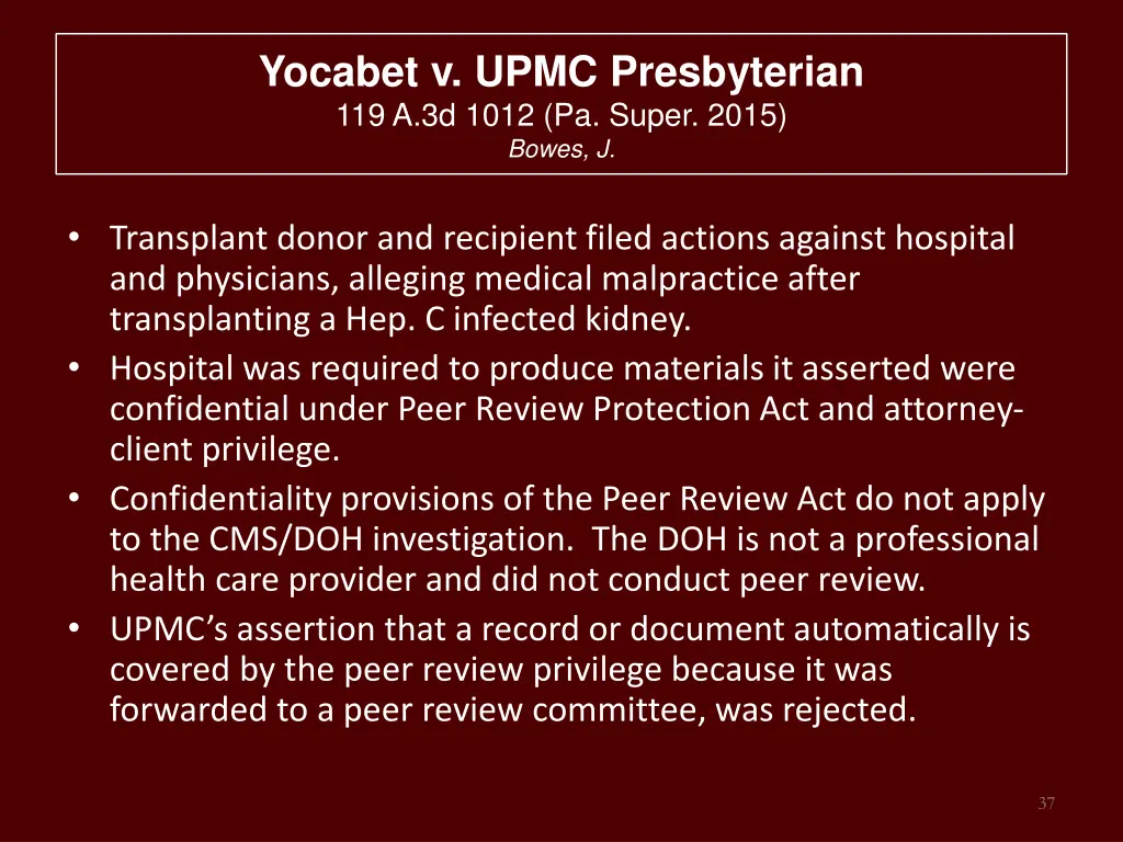 yocabet v upmc presbyterian 119 a 3d 1012