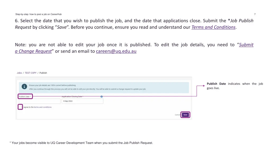 step by step how to post a job on careerhub 6